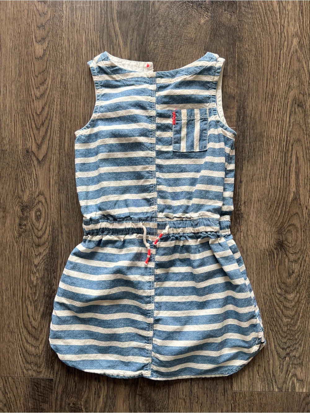 Crewcuts Striped Blue and White Girls' Casual Dress - Size 5